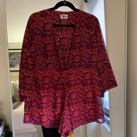 Show Me Your Mumu Roxy Romper Popsicle Python - Picture 5 of 8